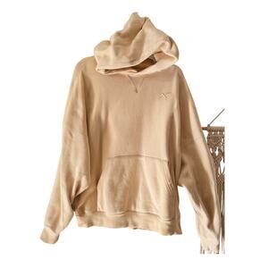 100 Thieves Heavyweight Pullover Cream Hoodie Sweatshirt Size